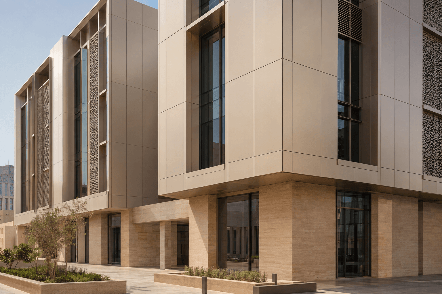 Architectural Aluminium Facade Cladding