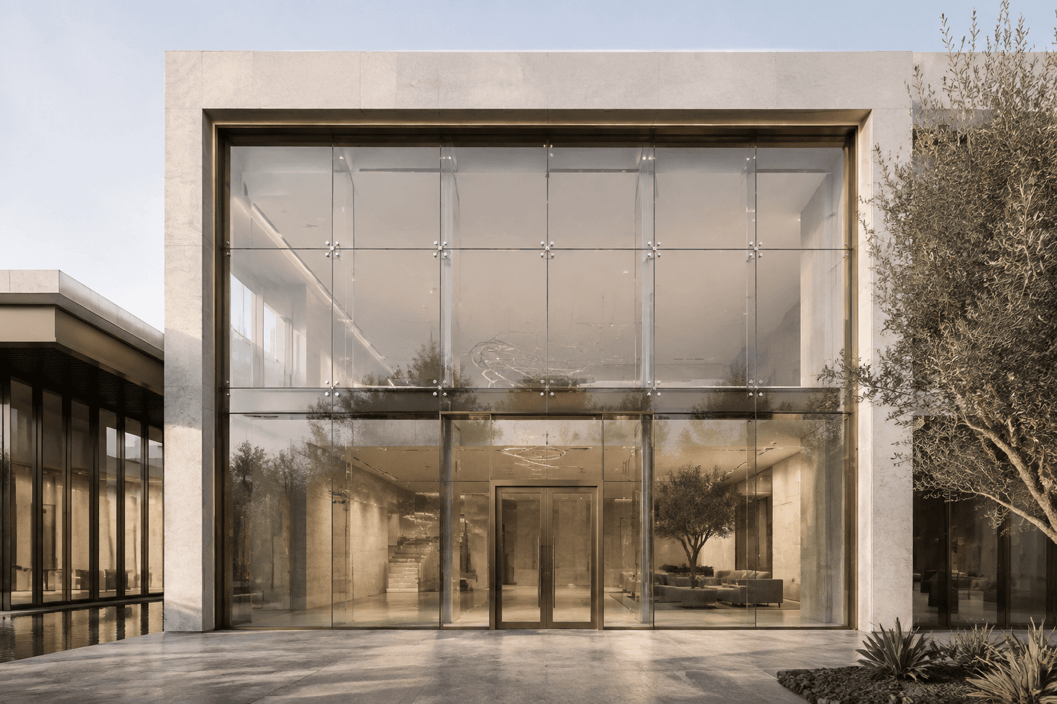 Glass Facade Cladding and Storefronts in Riyadh